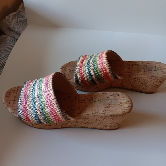 Michael By Shannon Multi Colored Wedge - Picture 1 of 5